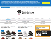 Tablet Screenshot of notiziemoda.com